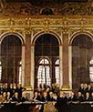 The Signing of the Peace in the Hall of Mirrors in Versailles